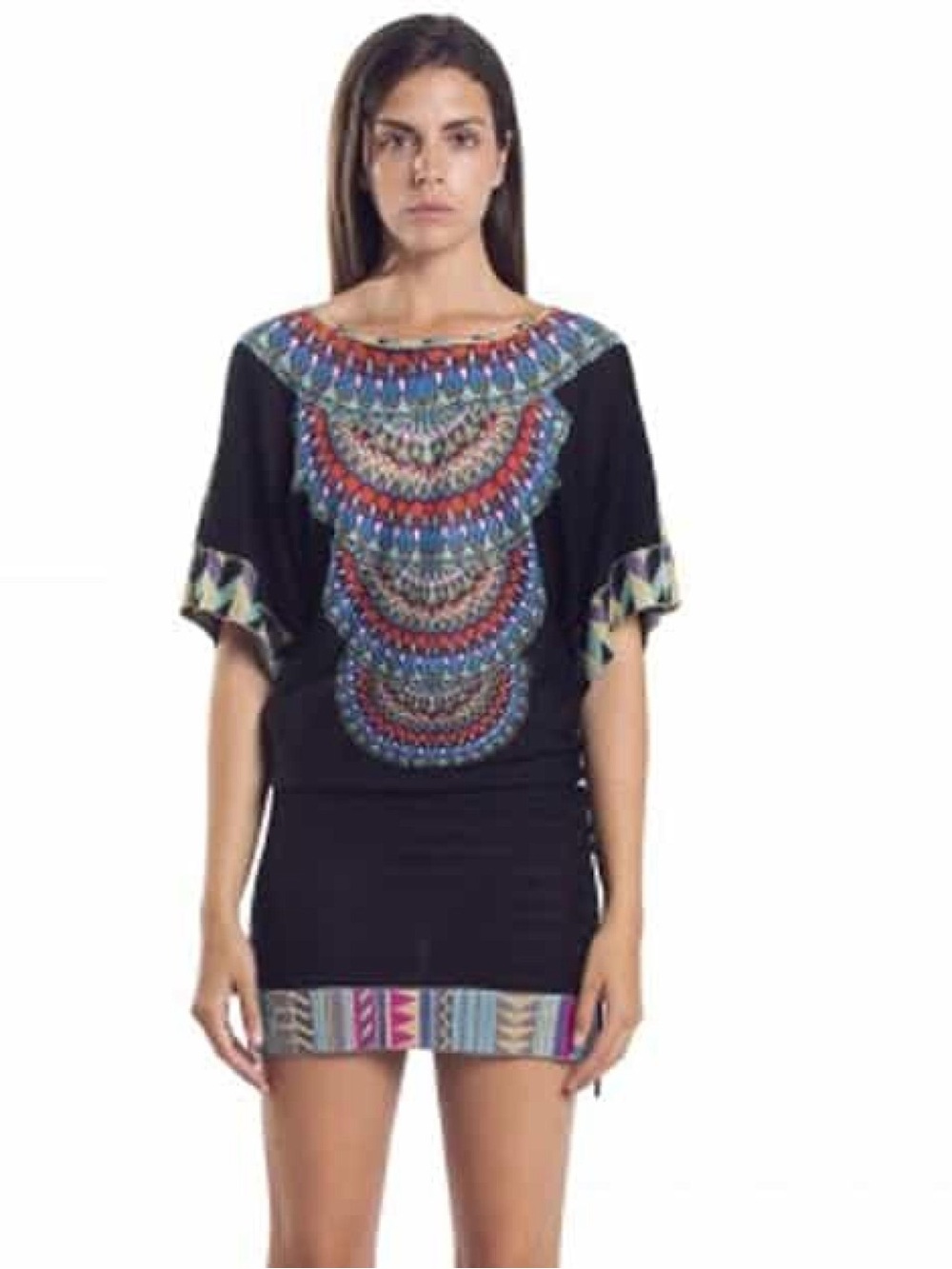 Custo Barcelona Geometric Pattern Dress sz S